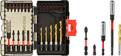 Facom 24 Set Drill Bits with Cylindrical Shank Facom 24 Set Drill Bits with Cylindrical Shank