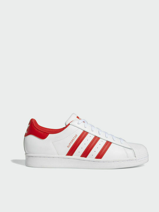 Adidas Superstar Ανδρικά Sneakers Cloud White / Vivid Red