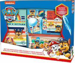 Kids Licensing Paw Patrol Kinder Schreibwarenset mit Bleistift, Spitzer, Radiergummi, Notizbuch, Kugelschreiber, Mechanischer Bleistift, Lineal und Etui 1Stück