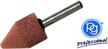 PG 29MB006 Πέτρα Λείανσης Ημικωνική 25x30mm με Αξονάκι