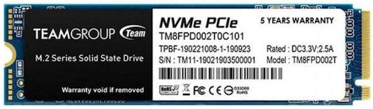 TeamGroup MP33 Pro SSD 2TB M.2 Type with PCI Express 3.0 Connection TM8FPD002T0C101