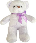 Bear with Ribbon Purple 33cm