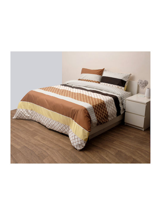 Viopros Σετ Σεντόνια King Size 280x265εκ. Όστιν Beige