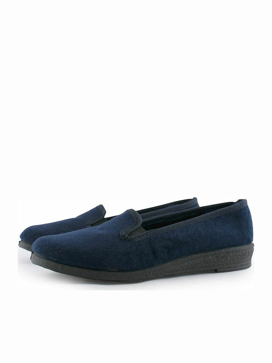 Basil 6 winter Closed Women's Slippers Navy Blue