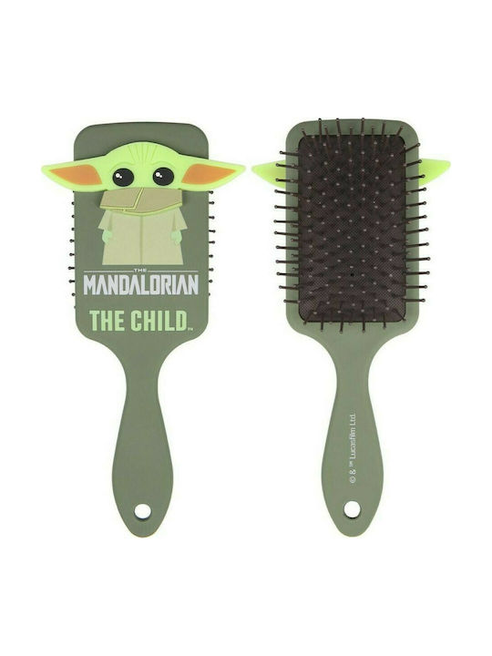 Cerda Παιδική Βούρτσα Μαλλιών Mandalorian The Child Πράσινη