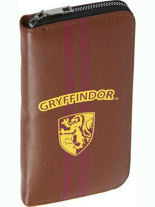 Harry Potter Gryffindor Kids Wallet with Coins with Zipper Brown