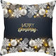 Viopros Christmas Decorative Pillow Square Multicolour with Lighting 45x45pcs