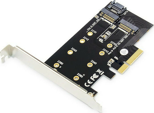 Digitus Κάρτα PCIe σε 2 θύρες M.2