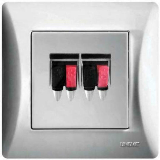 Lineme Complete Audio & Video Speakers Socket Silver 50-00135-5