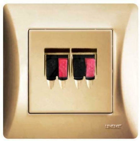 Lineme Complete Audio & Video Speakers Socket Gold 50-00135-9