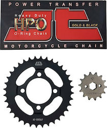 JT Sprockets Kette & Ritzel-Kit (14-36-428HPOGB) für Honda Astrea Groß 100