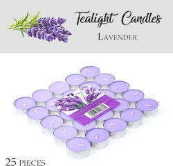 Tealights with Scent Lavender in Purple Color 25pcs