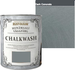 Rust-Oleum Chalkwash Χρώμα Κιμωλίας Dark Concrete Γκρι 1000ml