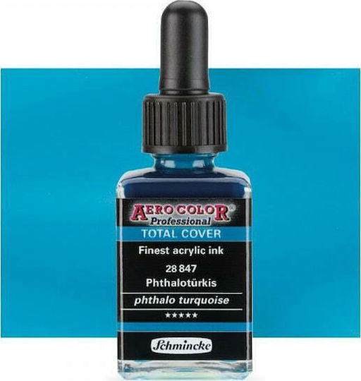 Schmincke Aero Color Total Cover Ακρυλικό Χρώμα Ζωγραφικής Τιρκουάζ 28ml