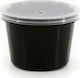 THalassinos Disposable Plastic PP Tableware for Sauce 100ml Black 50pcs