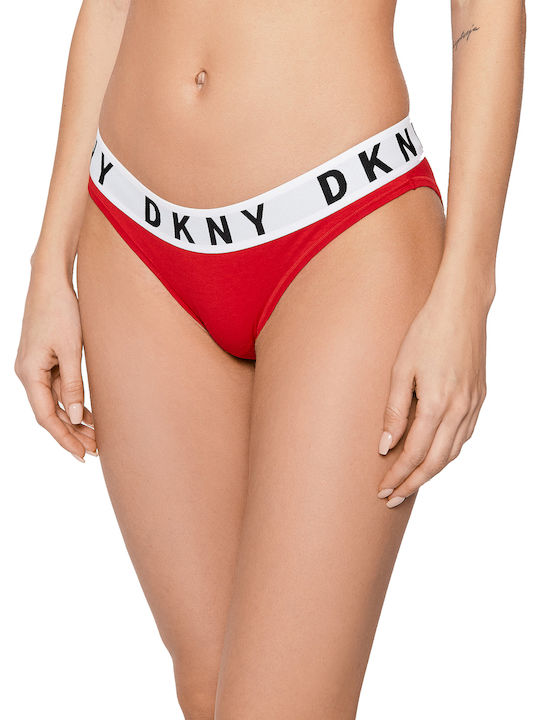 DKNY Cozy Boyfriend Damen Slip Rot