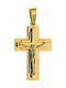 Ανδρικός σταυρός Art 01174 ατσάλι 316L χρυσό