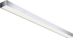 Redo Group Horizon Μοντέρνο Φωτιστικό Τοίχου με Ενσωματωμένο LED και Θερμό Λευκό Φως σε Ασημί Χρώμα Πλάτους 120cm