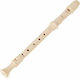 Aulos Soprano Πλαστική Φλογέρα 303A Elite Recorder Μπαρόκ Λευκή