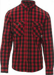 Ανδρικό πουκάμισο PAYPER LABRADOR RED/BLACK