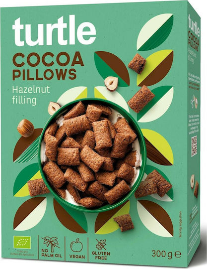 Turtle Better Breakfast Bio Δημητριακά Ρυζιού Κακάο Με Γέμιση Φουντούκι 300gr