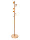 Atmosphera Freestanding Coat Rack Wooden Brown 38x38x175cm