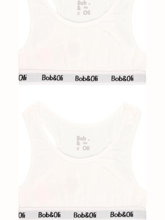 Boboli Set of Kids' Bralettes White 2pcs