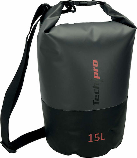 Tech Pro Waterproof Shoulder and Handbag 15L Black