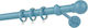 Zogometal Metallic Curtain Pole Single Φ25mm 200cm Blue