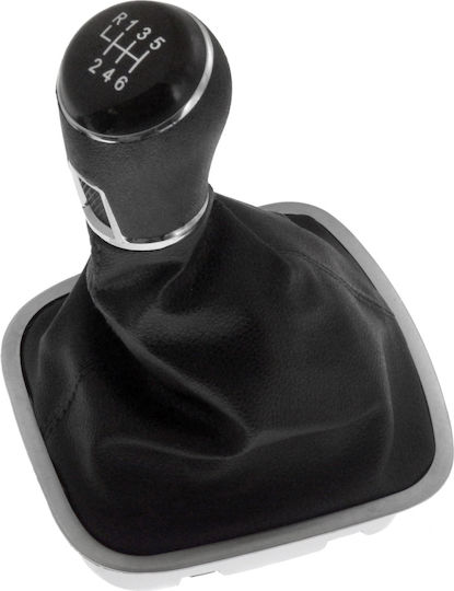 6 Shift Knob with Bubble with Bubble Universal Volkswagen Polo V Facelift 6C 2015-2018 Black