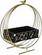 Keskor Decorative Space made of Metallic Gold/Black 26x10x30cm 1pcs