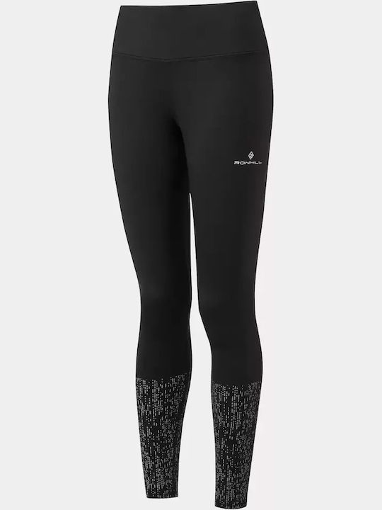 Ronhill Life Nightrunner Tight pentru femei, negru/negru reflectorizat negru