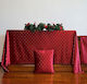 1974 Christmas Tablecloth Fabric Red L140xW140cm 1pcs