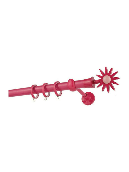 Zogometal Metallic Curtain Pole Single Φ25mm 240cm Fuchsia / Pink