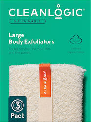 Cleanlogic Cleanlogic Sustainable Large Body Exfoliators Σφουγγάρι Μπεζ 1τμχ