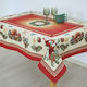 Dimeco Christmas Fabric Tablecloth Ornament L180xW140cm