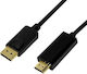 LogiLink Cable DisplayPort male - HDMI male 5m Μαύρο (CV0129)