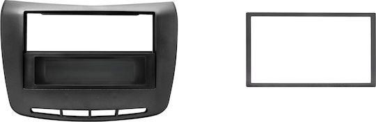 Phonocar DIN Fascia Panels 2 Din Black Glossy for Lancia Delta 2008+