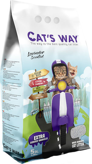 Cat's Way Cat Litter Bentonite With Lavender Scent 5lt