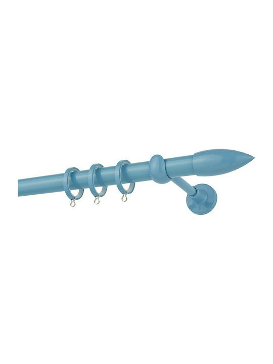 Zogometal Metalic Galerie pentru perdele Simplu Φ25mm 300buc Albastru