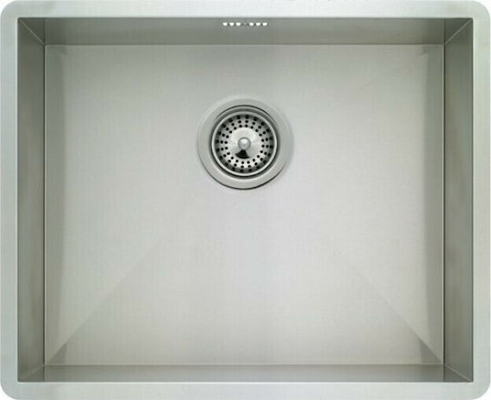 Macart Quattro NE08104 Drop-In Sink Inox Satin W50xD40cm Silver