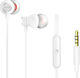 Aiwa ESTM-50 In-ear Handsfree with 3.5mm Connector White