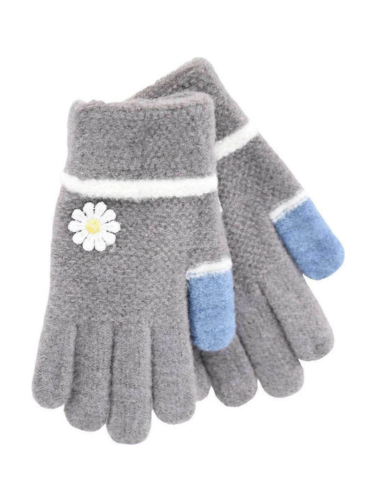 Children's gloves for girl bode 3912 grey