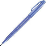 Pentel Brush Sign Pen Design Marker 1mm Blue Violet