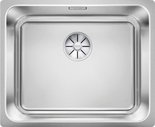 Blanco Solis 500-U Ένθετος Νεροχύτης Inox Σατινέ Μ50xΠ44cm Ασημί
