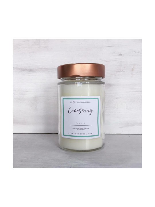 Cranberry candle, 200gr, Fiore Domenica.