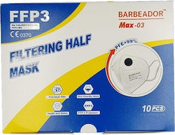 Max Barbeador Max-03 Filtering Half Disposable Protective Mask FFP3 Black 1pcs