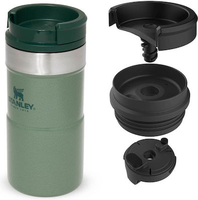 Stanley Classic Neverleak Travel Mug Sticlă Termos Oțel inoxidabil Verde 250ml 10-09856-006