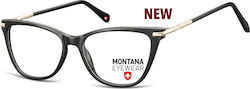 Montana Eyewear Plastic Eyeglass Frame Butterfly Black MA51