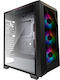 Xilence X712.RGB Jocuri Middle Tower Cutie de calculator Negru